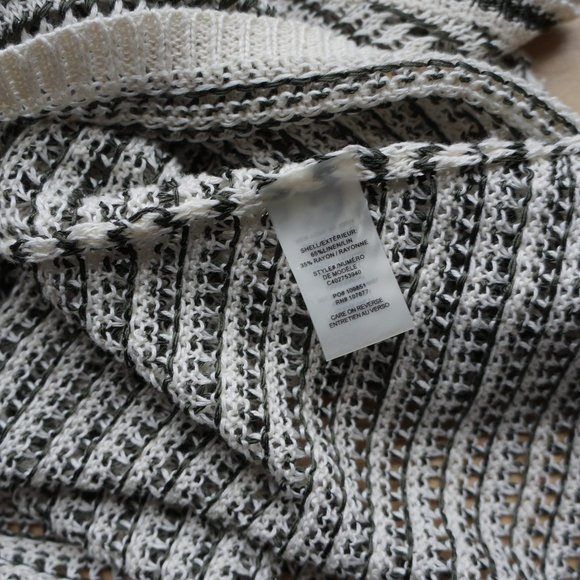 Alice + Olivia Striped Linen Knit Top XS - Picture 6 of 6